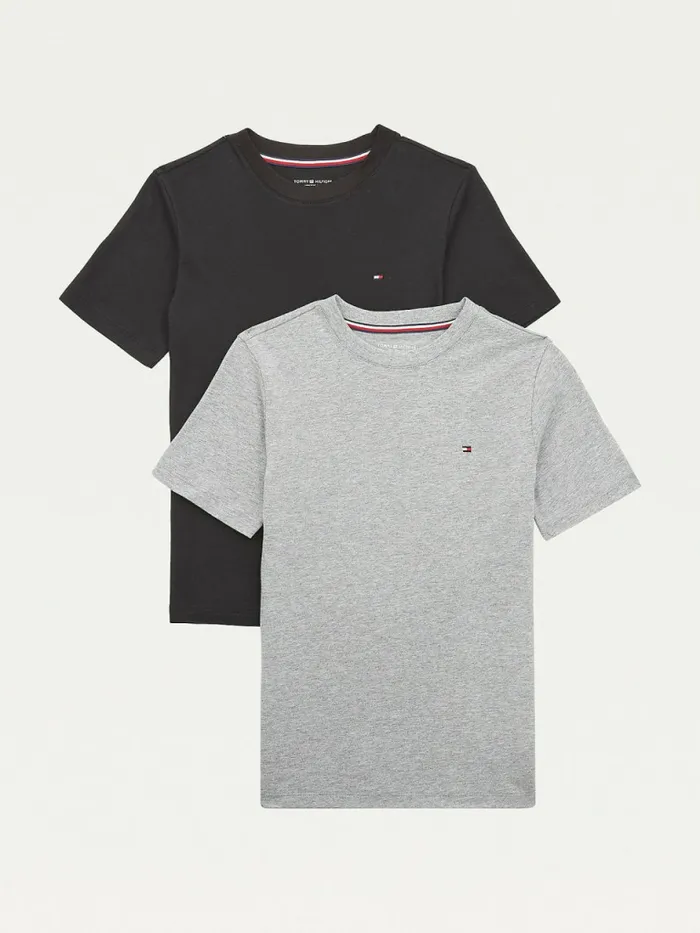 Tommy Hilfiger 2Pack Original TShirts Medium Grey HtBlack Boys Underwear and Socks Gift 4 You Tommy Hilfiger 2Pack Original TShirts Medium Grey HtBlack Boys Underwear and Socks Gift 4 You
