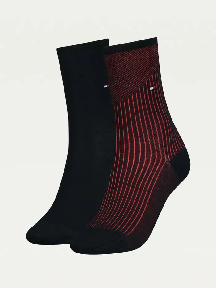 Tommy Hilfiger 2Pack Ribbed Tencel Socks Navy Womens Socks and Hosiery Gift for Friend Tommy Hilfiger 2Pack Ribbed Tencel Socks Navy Womens Socks and Hosiery Gift for Friend