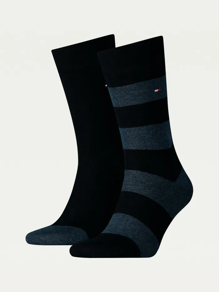 Tommy Hilfiger 2Pack Rugby Socks Dark Navy Mens Essentials Online