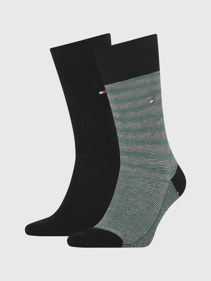 Tommy Hilfiger 2Pack Space Dye Yarn Socks GreenBlack Mens Socks For Sale