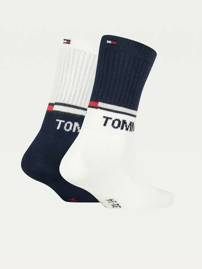 Tommy Hilfiger 2Pack Sport ColourBlocked Socks Tommy Original Girls Underwear and Socks On Sale