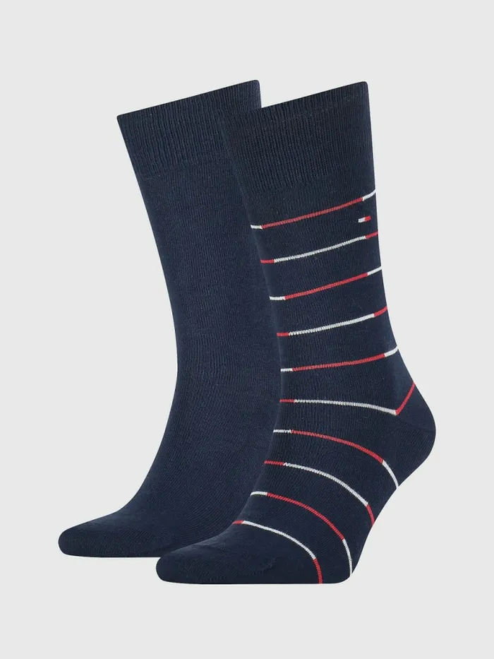 Tommy Hilfiger 2Pack Stripe Socks Navy Mens Socks Gift Ideas