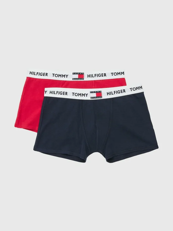 Tommy Hilfiger 2Pack Tommy 85 Logo Waistband Trunks Primary RedDesert Sky Boys Underwear and Socks Near Me Tommy Hilfiger 2Pack Tommy 85 Logo Waistband Trunks Primary RedDesert Sky Boys Underwear and Socks Near Me