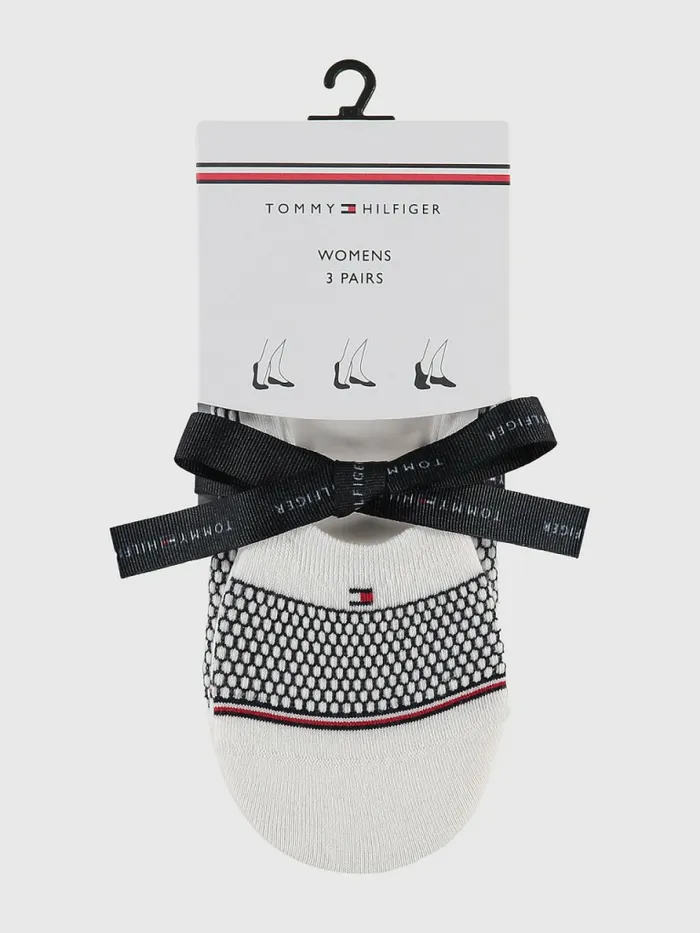 Tommy Hilfiger 3Pack Mixed Silhouette Socks Gift Box White Womens Socks and Hosiery For Sale