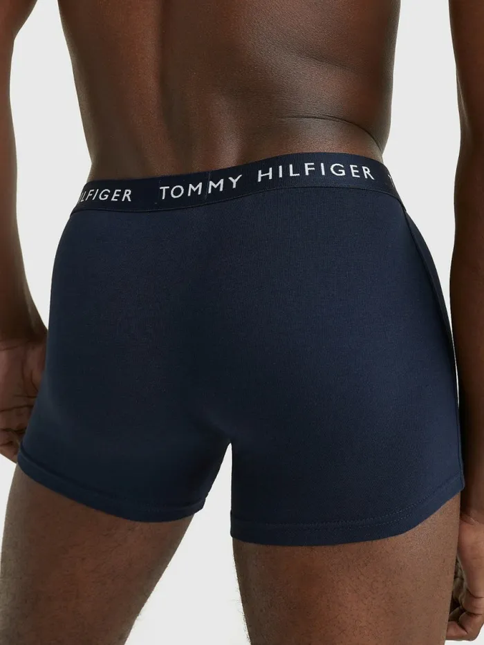 Tommy Hilfiger 3Pack Repeat Logo Trunks Desert SkyGolf GrnSublunar Mens Underwear Casaul