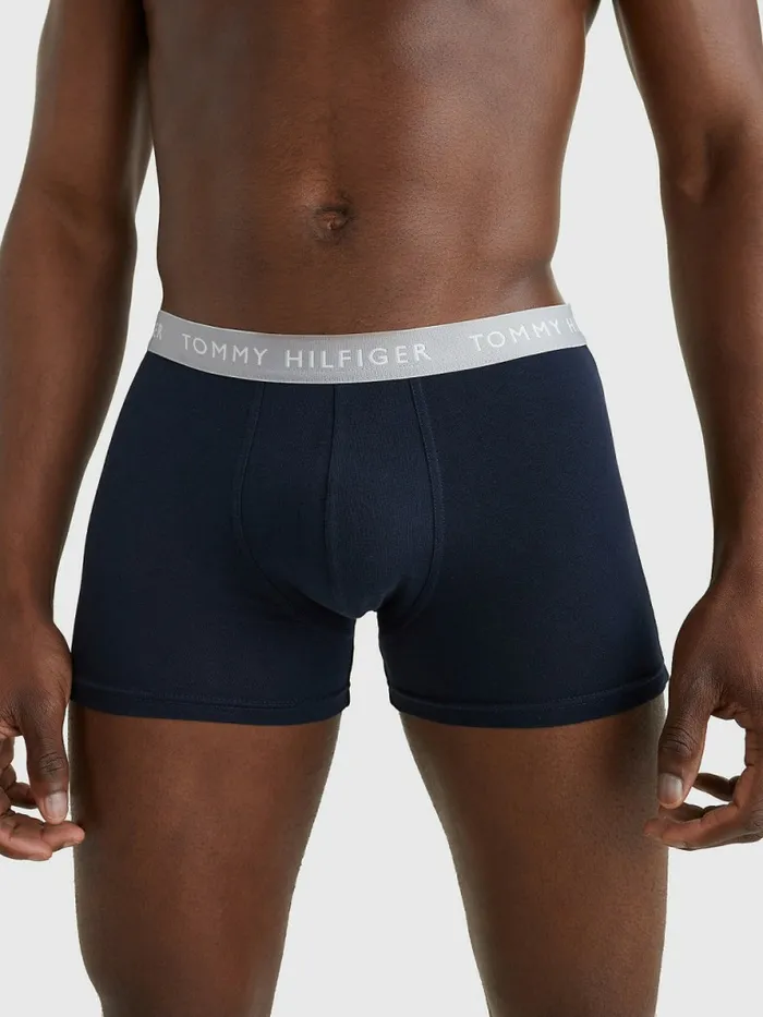 Tommy Hilfiger 3Pack Repeat Logo Trunks Desert SkyGolf GrnSublunar Mens Underwear Casaul