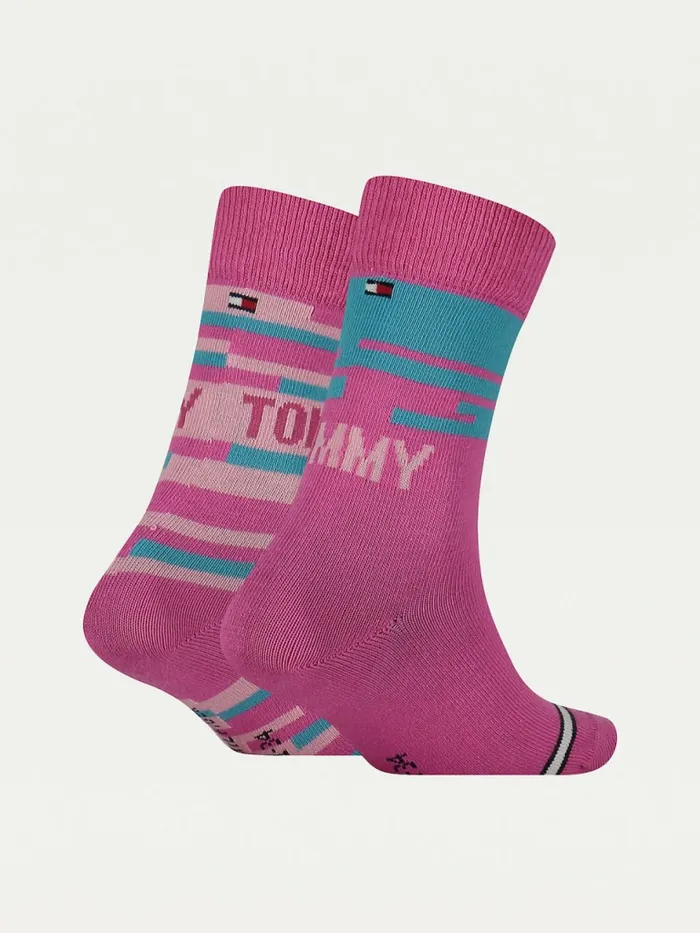 Tommy Hilfiger 3Pack Socks Gift Box Pink Girls Underwear and Socks Casaul