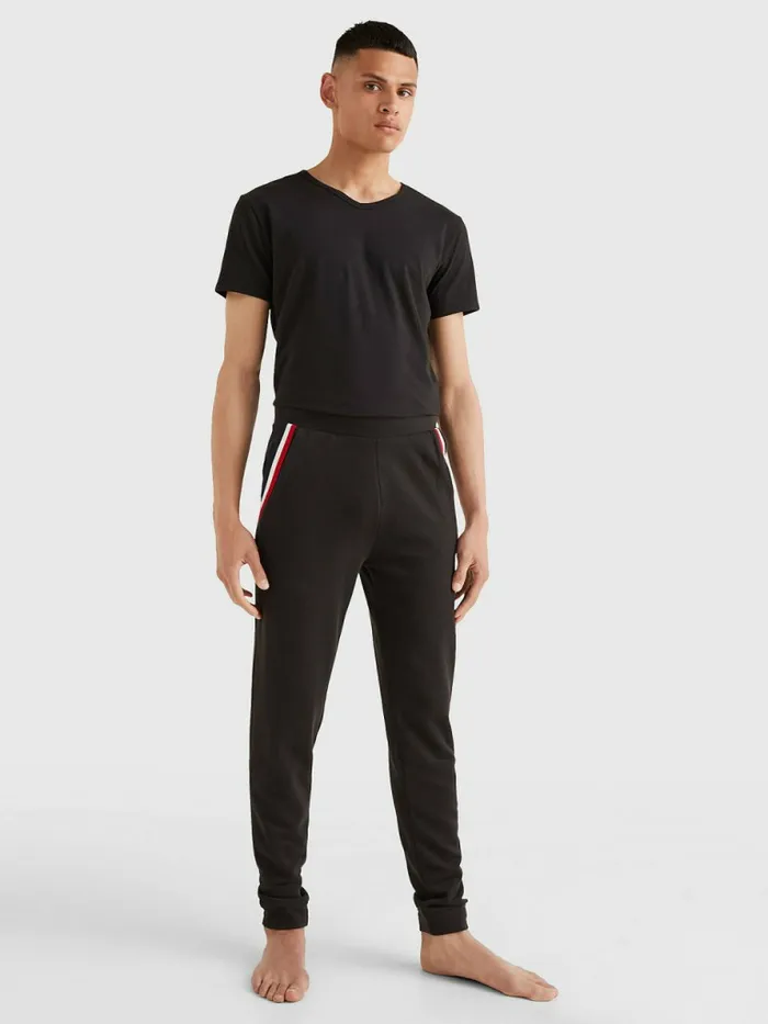 Tommy Hilfiger 3 Pack VNeck Cotton TShirts Black Mens Loungewear and Nightwear Near Me