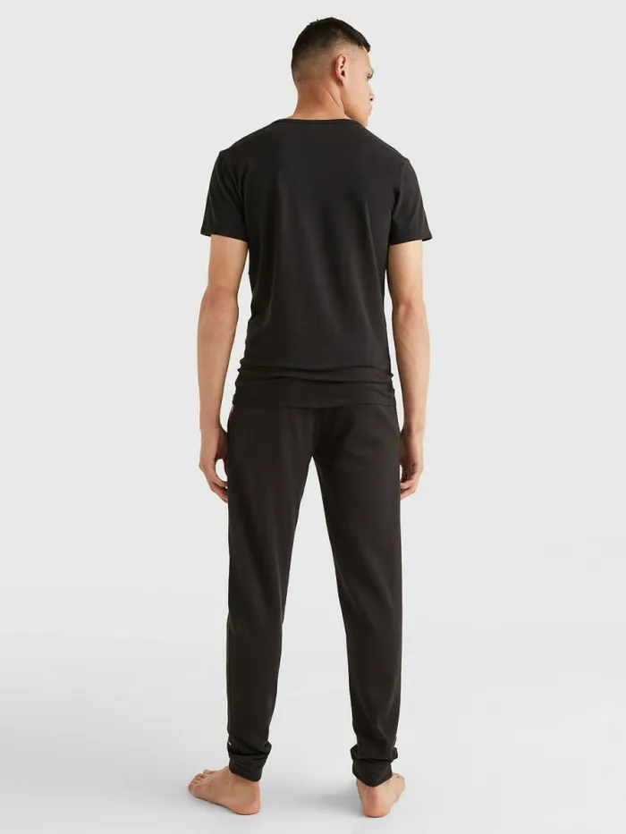 Tommy Hilfiger 3 Pack VNeck Cotton TShirts Black Mens Loungewear and Nightwear Near Me