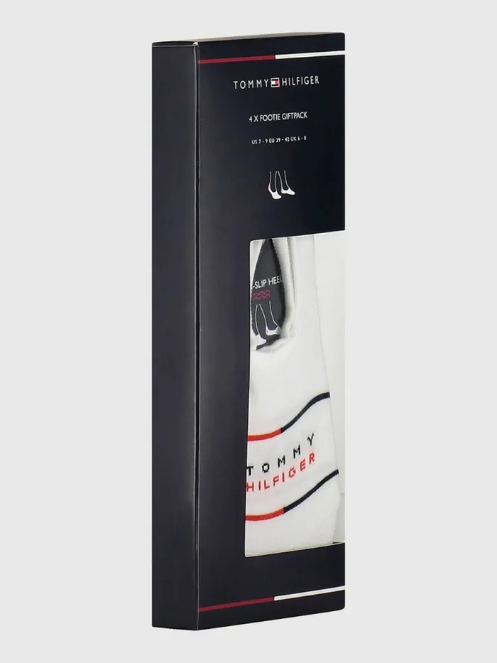 Tommy Hilfiger 4Pack Footie Socks Gift Box Tommy Original Mens Socks Gift Ideas