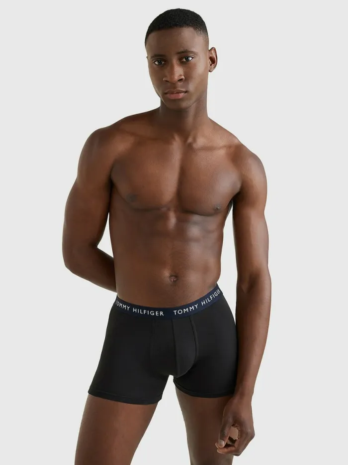 Tommy Hilfiger 5Pack Logo Waistband Trunks DsrtGlf GrnBlz RdSblnrBlck Mens Underwear Online