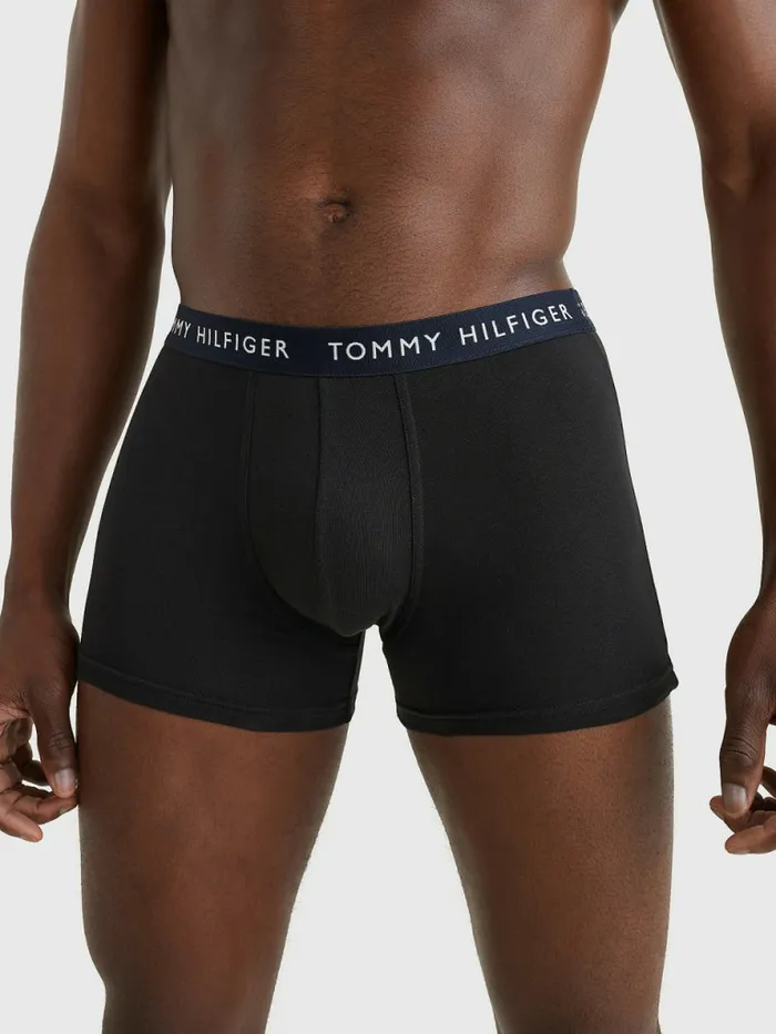 Tommy Hilfiger 5Pack Logo Waistband Trunks DsrtGlf GrnBlz RdSblnrBlck Mens Underwear Online