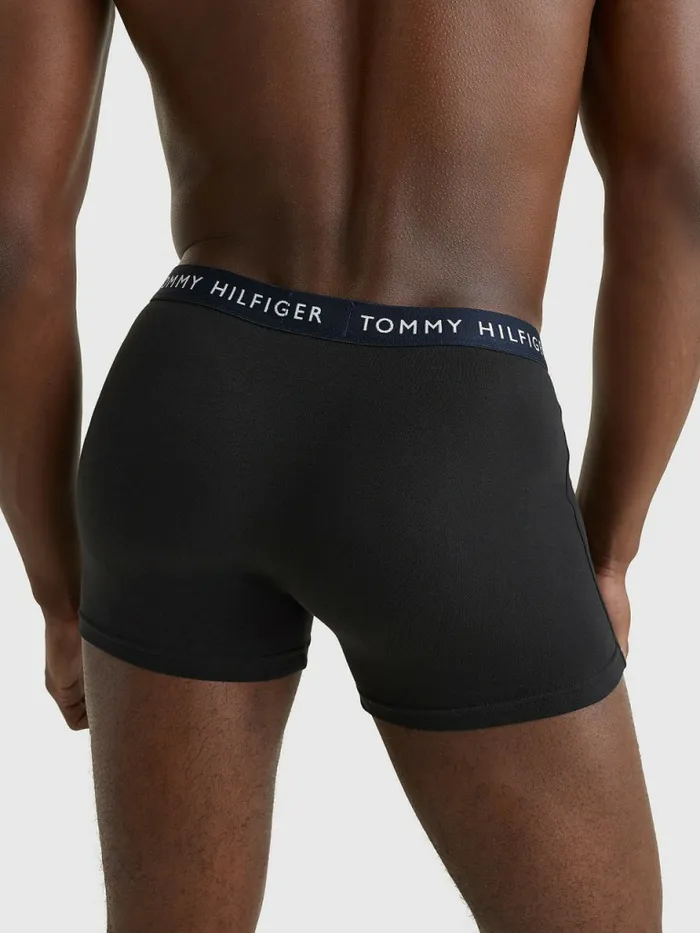 Tommy Hilfiger 5Pack Logo Waistband Trunks DsrtGlf GrnBlz RdSblnrBlck Mens Underwear Online