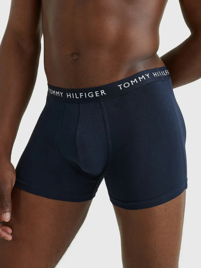 Tommy Hilfiger 5Pack Logo Waistband Trunks DsrtGlf GrnBlz RdSblnrBlck Mens Underwear Online
