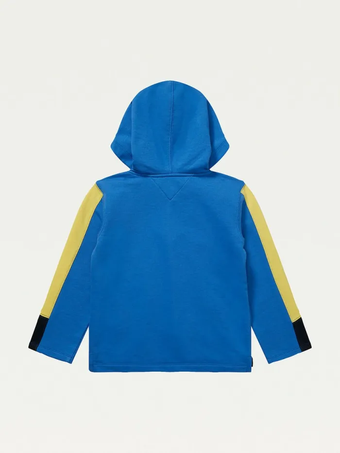 Tommy Hilfiger Adaptive ColourBlocked Hoody Palace Blue Boys Sweatshirts and Hoodies Online