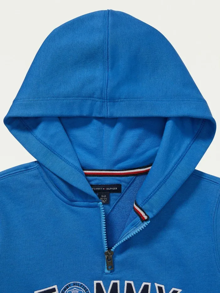Tommy Hilfiger Adaptive ColourBlocked Hoody Palace Blue Boys Sweatshirts and Hoodies Online