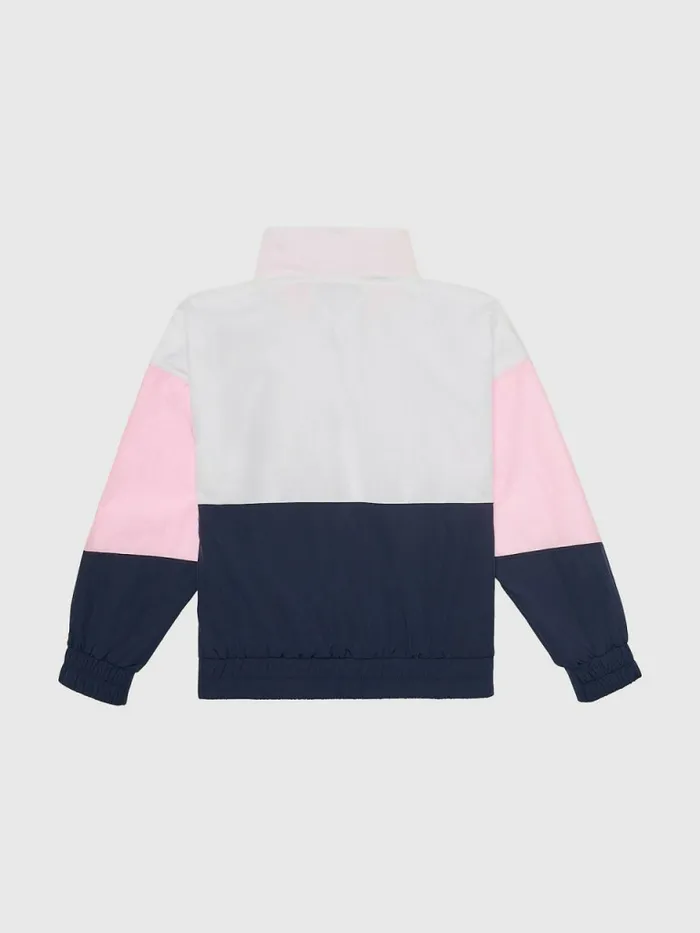Tommy Hilfiger Adaptive ColourBlocked Logo Jacket Cotton Candy Girls Coats and Jackets Gift 4 You