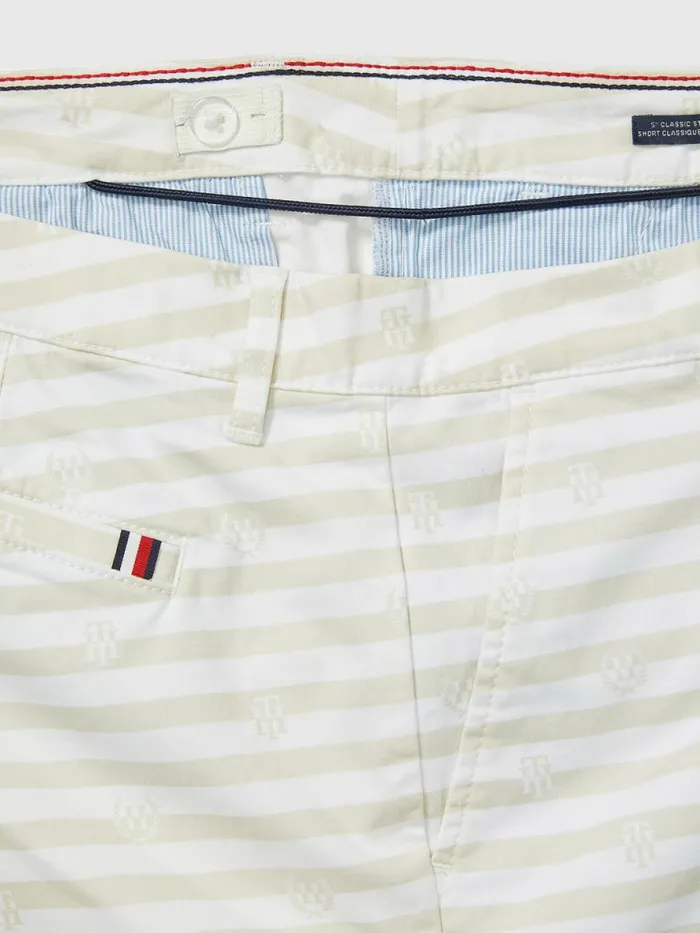 Tommy Hilfiger Adaptive Crest Shorts White DoveMulti Womens Tommy Adaptive Casaul