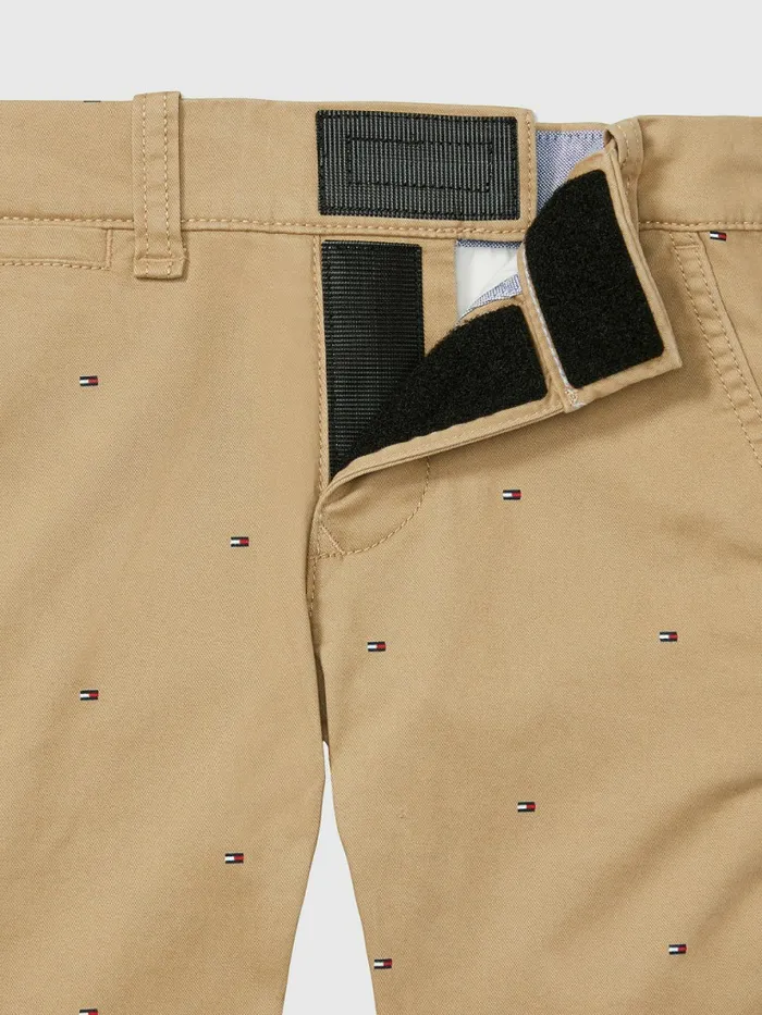 Tommy Hilfiger Adaptive Flag Shorts Khaki Tan Boys Trousers and Shorts On Sale