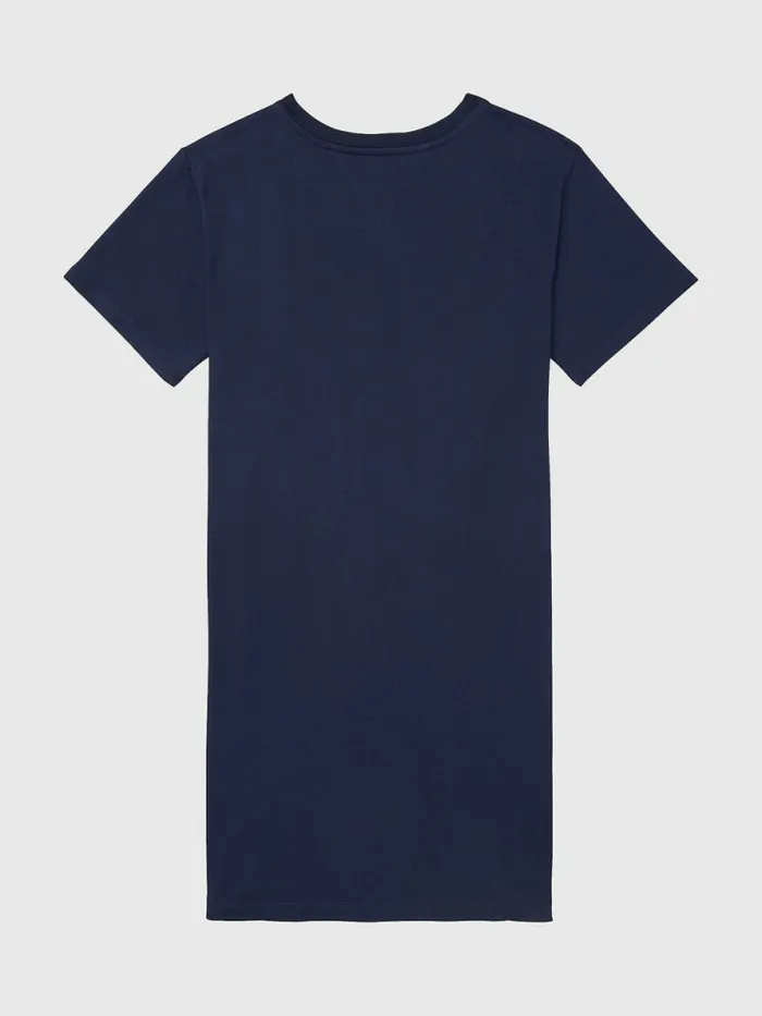Tommy Hilfiger Adaptive Flag TShirt Dress Cobalt Sapphire Womens Dresses and Jumpsuits Casaul
