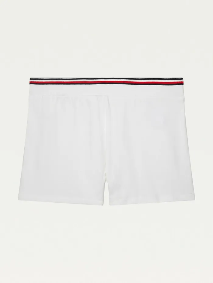 Tommy Hilfiger Adaptive High Waist Shorts Bright White Womens Tommy Adaptive For Sale