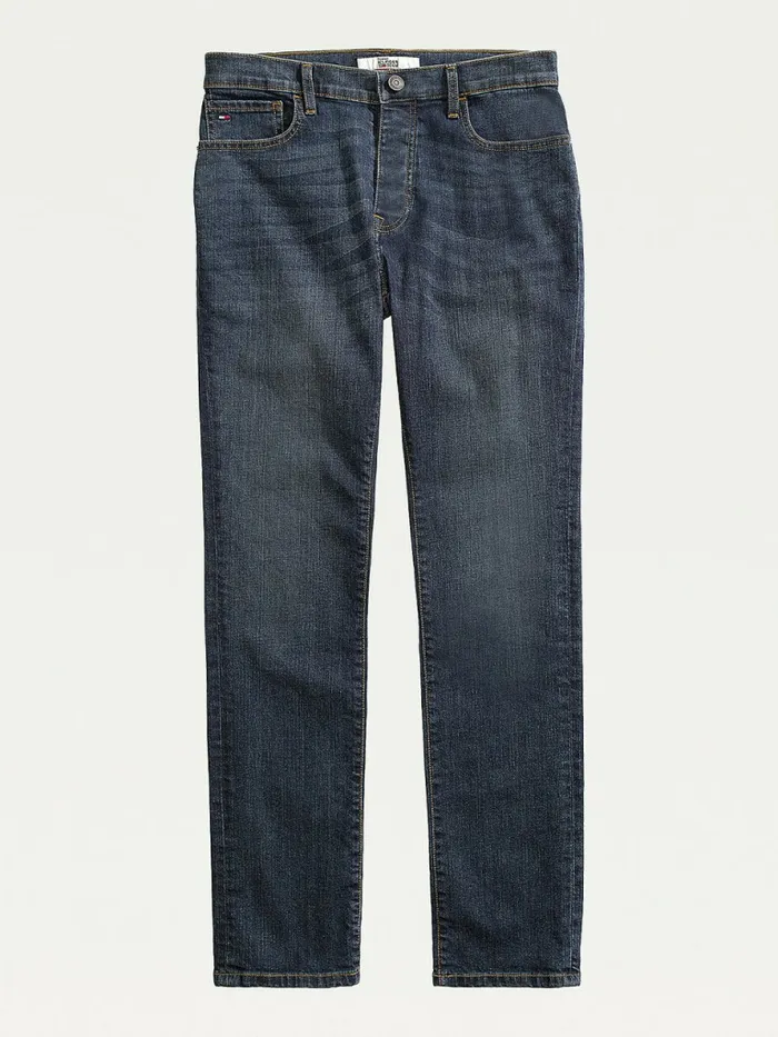 Tommy Hilfiger Adaptive Low Rise Denton Fit Jeans Peacoat Mens Jeans Online