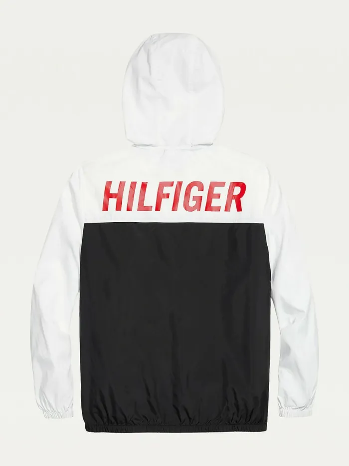 Tommy Hilfiger Adaptive Packable ColourBlocked Jacket Bright WhiteMulti Womens Coats and Jackets Casaul