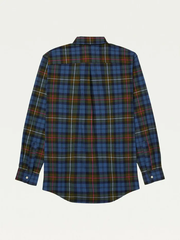 Tommy Hilfiger Adaptive Plaid Check Regular Fit Shirt Green Cliffs Mens Tommy Adaptive
