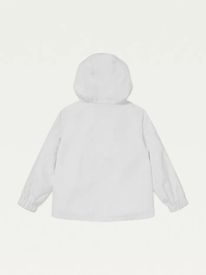 Tommy Hilfiger Adaptive Popover Anorak Bright White Boys Coats and Jackets Fashion