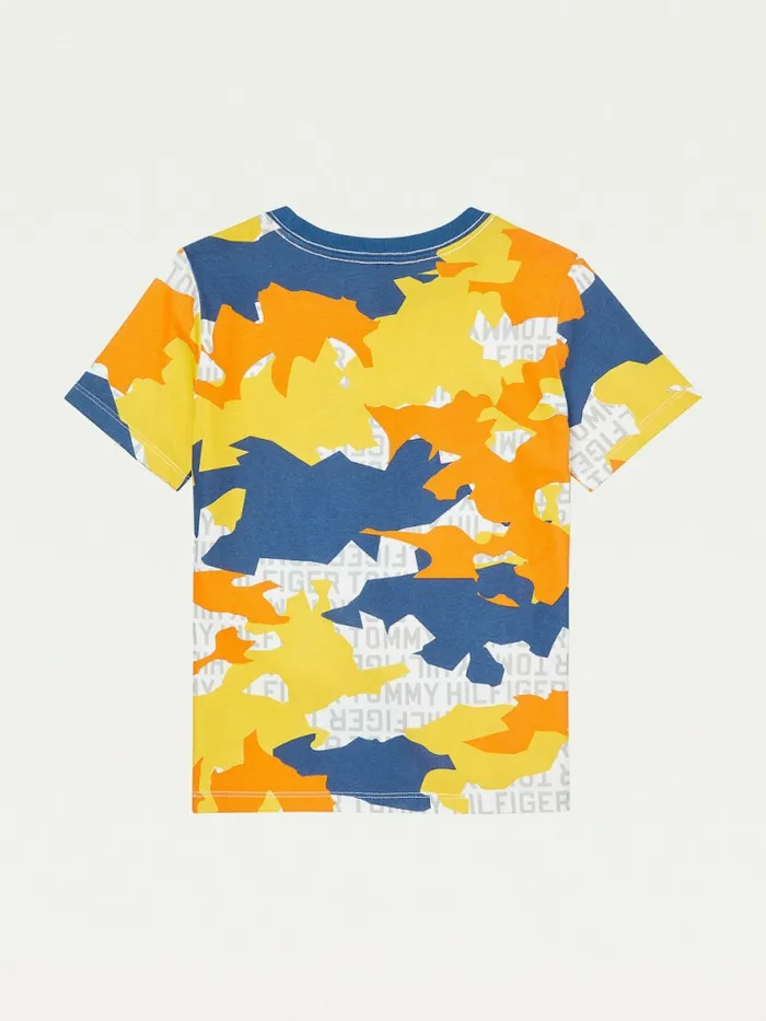 Tommy Hilfiger Adaptive Port Access Camo TShirt Bright White Boys TShirts and Polos Gift 4 You