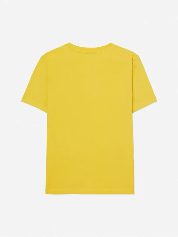 Tommy Hilfiger Adaptive Pure Cotton Logo TShirt Golden Rod Boys TShirts and Polos For Sale