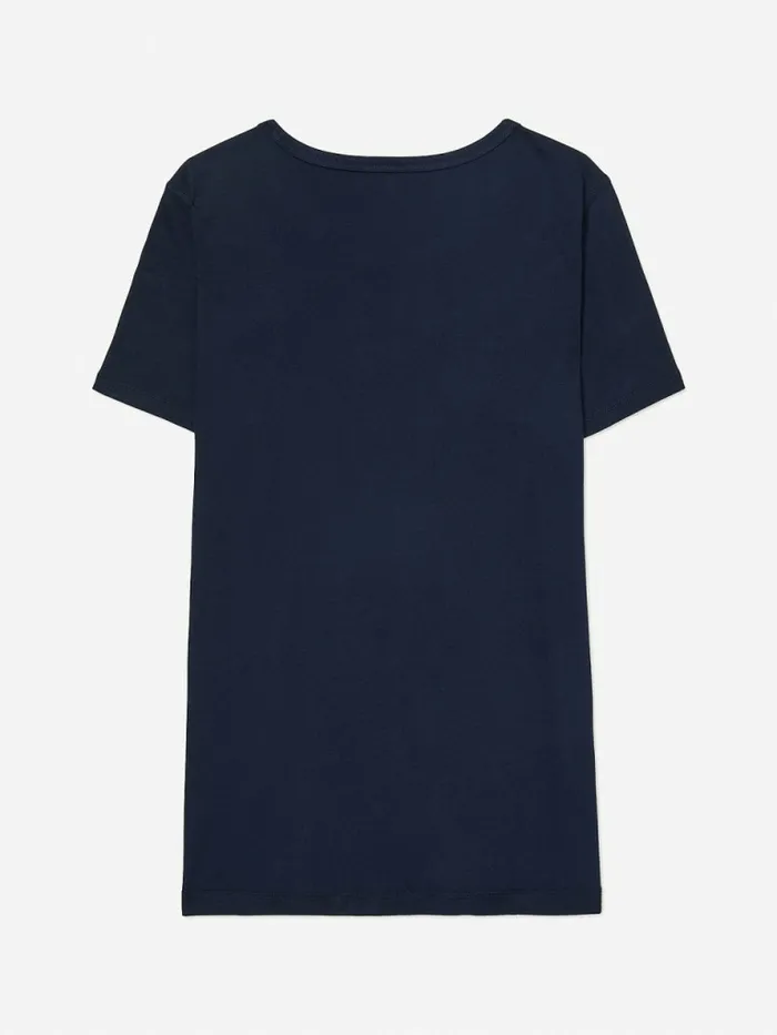 Tommy Hilfiger Adaptive Pure Cotton Logo TShirt Masters Navy Womens Tommy Adaptive