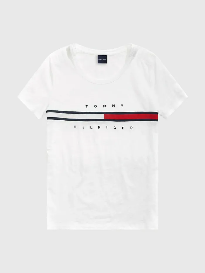Tommy Hilfiger Adaptive Pure Cotton TShirt Bright White Womens TShirts Near Me Tommy Hilfiger Adaptive Pure Cotton TShirt Bright White Womens TShirts Near Me