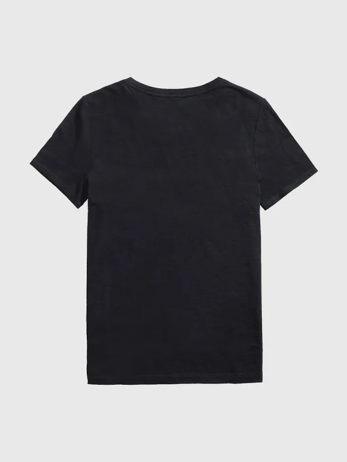 Tommy Hilfiger Adaptive Pure Cotton TShirt Sky Captain Womens Tommy Adaptive