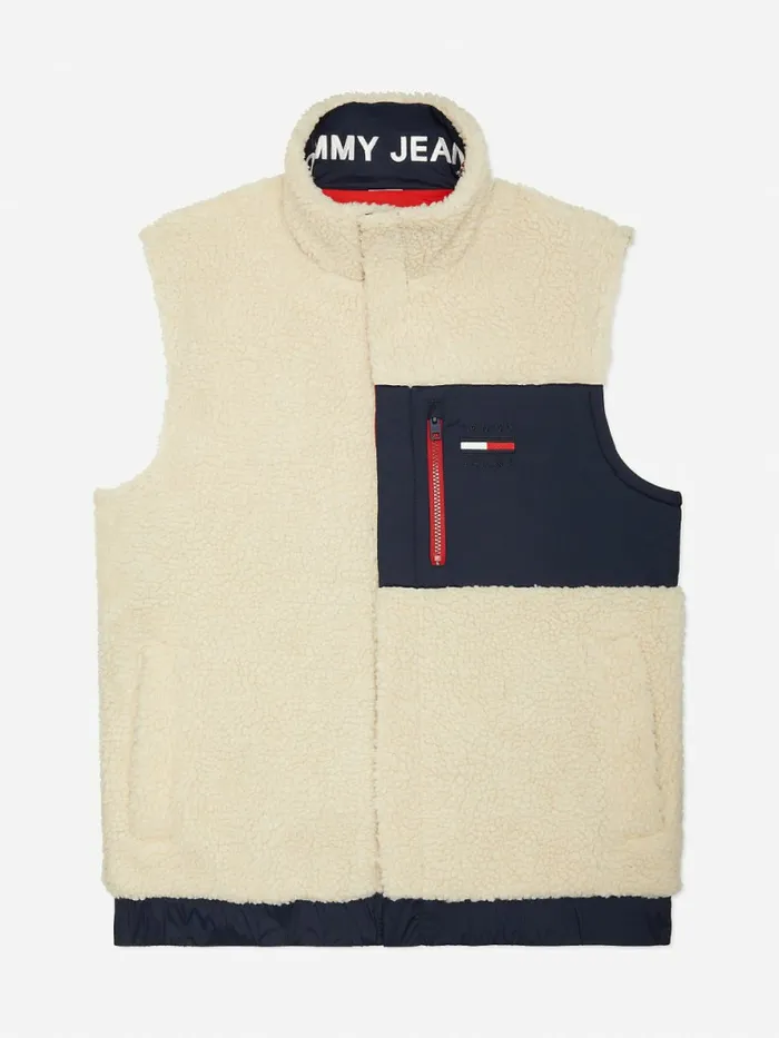 Tommy Hilfiger Adaptive Recycled Reversible Vest Snow White Mens Tommy Adaptive Tommy Hilfiger Adaptive Recycled Reversible Vest Snow White Mens Tommy Adaptive