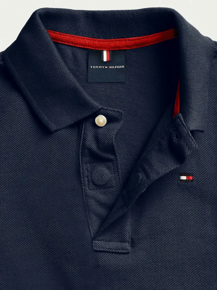 Tommy Hilfiger Adaptive Short Sleeve Polo Sky Captain Boys TShirts and Polos Near Me