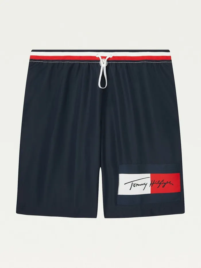 Tommy Hilfiger Adaptive Signature MidLength Swim Shorts Sky Captain Mens Tommy Adaptive On Sale Tommy Hilfiger Adaptive Signature MidLength Swim Shorts Sky Captain Mens Tommy Adaptive On Sale