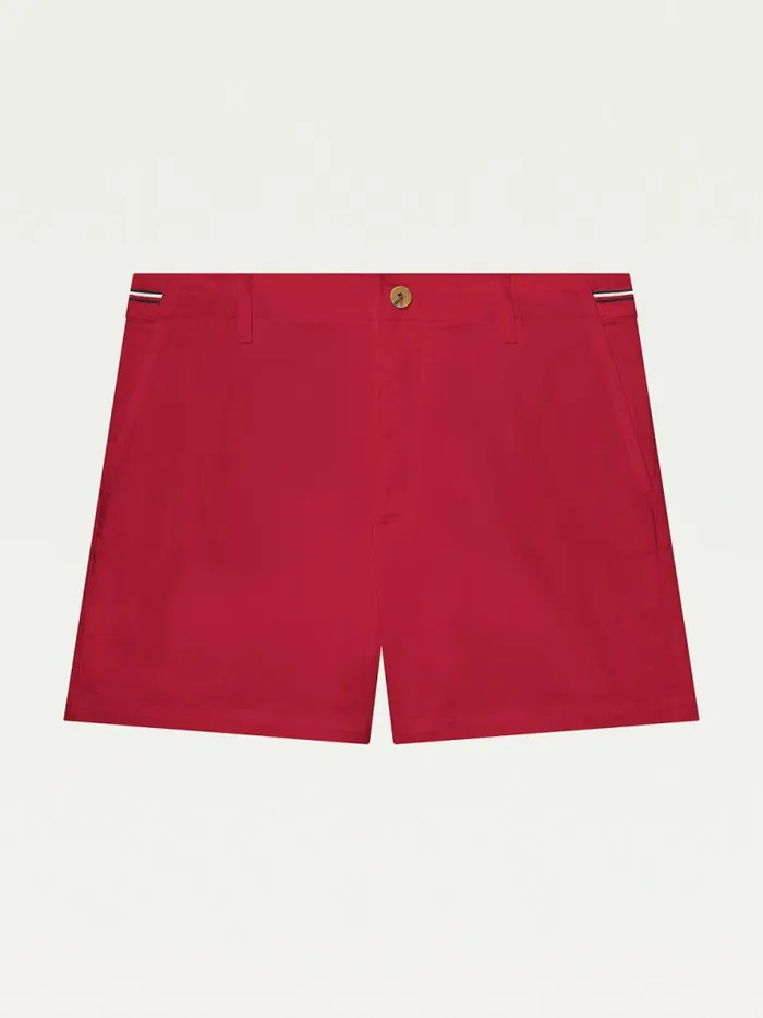Tommy Hilfiger Adaptive Signature Trim Shorts Primary Red Womens Shorts Cheap On Sale