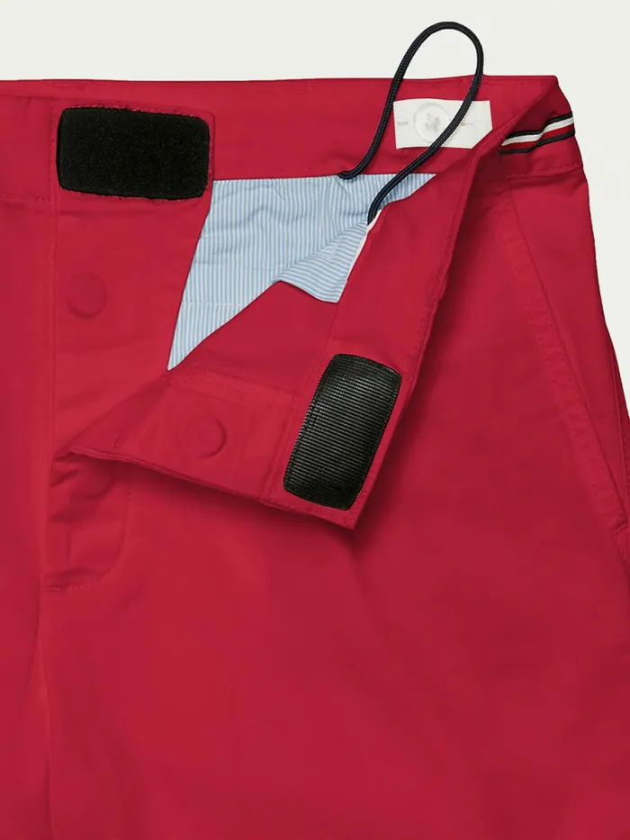 Tommy Hilfiger Adaptive Signature Trim Shorts Primary Red Womens Shorts Cheap On Sale