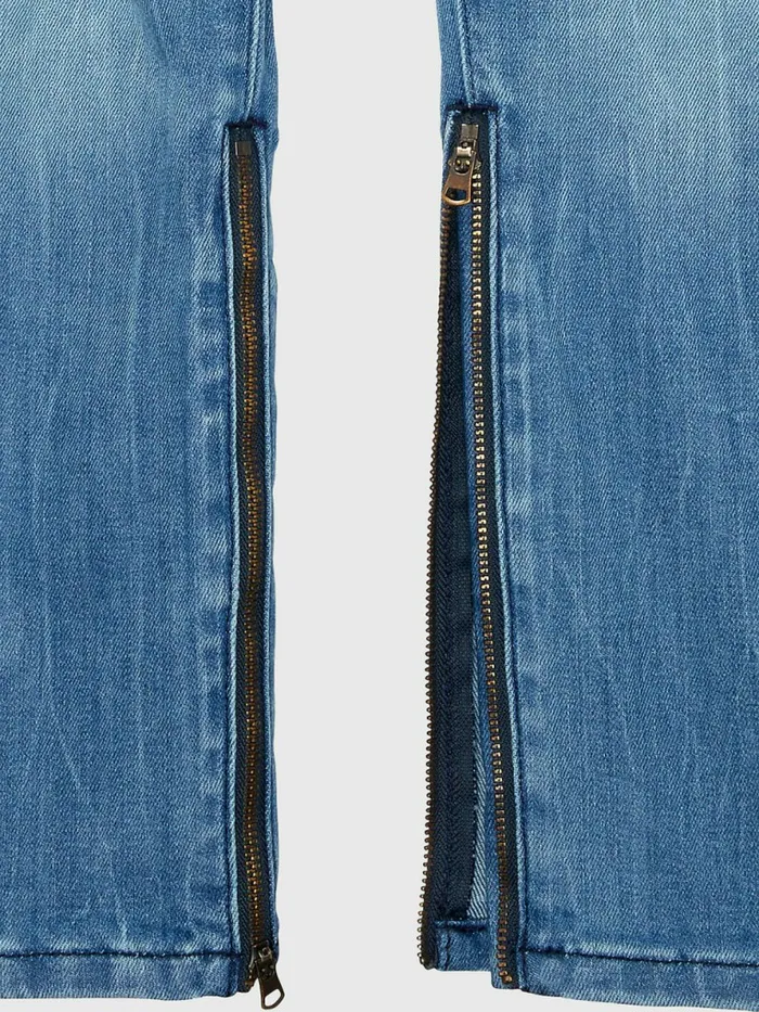 Tommy Hilfiger Adaptive Skinny Distressed Jeans Light Wash Boys Jeans Sale