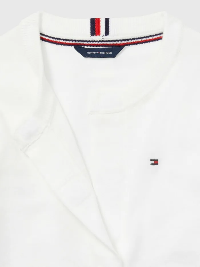 Tommy Hilfiger Adaptive Stretch Cardigan Classic White Girls Jumpers and Cardigans Fashion