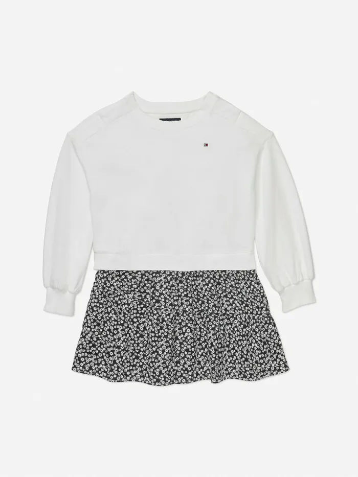 Tommy Hilfiger Adaptive Sweatshirt Dress Th Deep Blackmulti Girls Dresses On Sale Tommy Hilfiger Adaptive Sweatshirt Dress Th Deep Blackmulti Girls Dresses On Sale