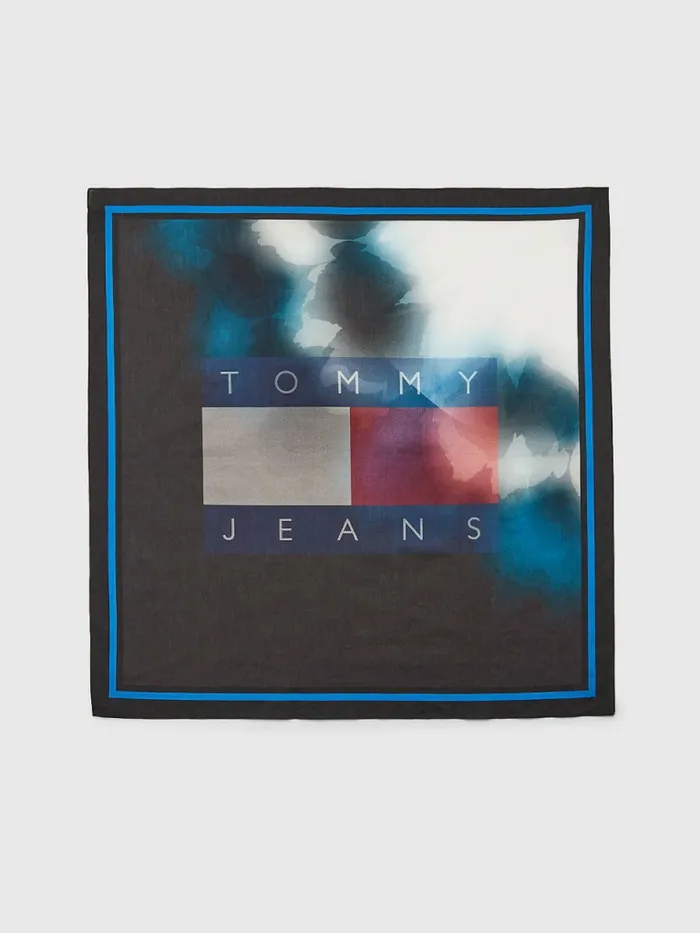 Tommy Hilfiger Adventure Seasonal Print Cotton Bandana Black Tie Dye Mens Hats and Scarves On Sale Tommy Hilfiger Adventure Seasonal Print Cotton Bandana Black Tie Dye Mens Hats and Scarves On Sale