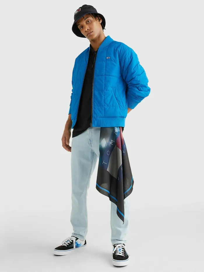 Tommy Hilfiger Adventure Seasonal Print Cotton Bandana Black Tie Dye Mens Hats and Scarves On Sale