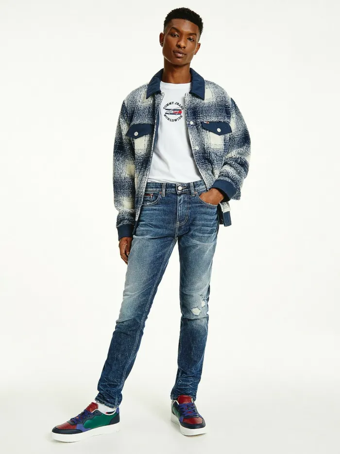 Tommy Hilfiger Austin Slim Tapered Distressed Jeans Denim Medium Mens Jeans Popular Tommy Hilfiger Austin Slim Tapered Distressed Jeans Denim Medium Mens Jeans Popular