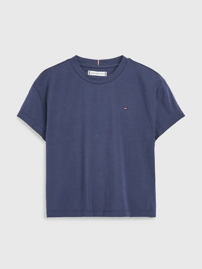 Tommy Hilfiger Back Logo TShirt Twilight Navy Girls Tops and TShirts Near Me
