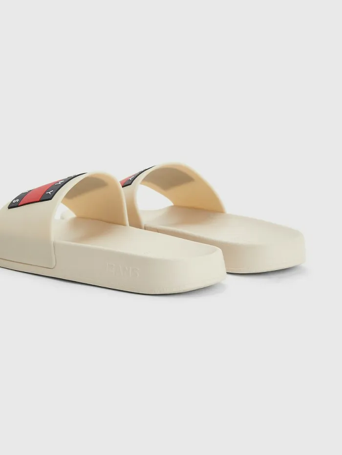 Tommy Hilfiger Badge Slides Savannah Sand Womens Sandals Popular