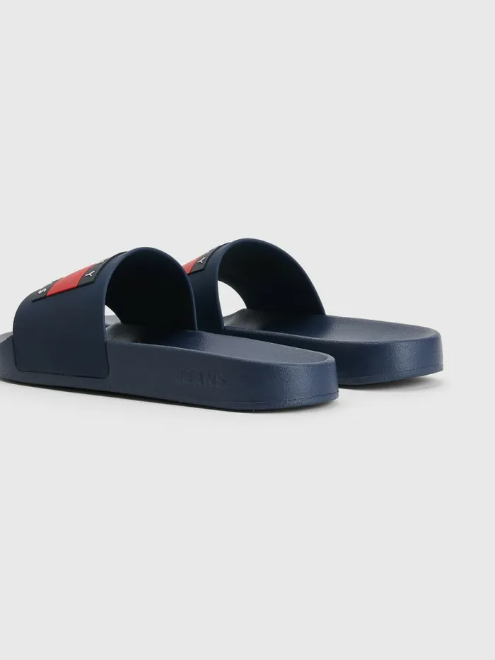 Tommy Hilfiger Badge Slides Twilight Navy Womens Sandals Gift 4 You