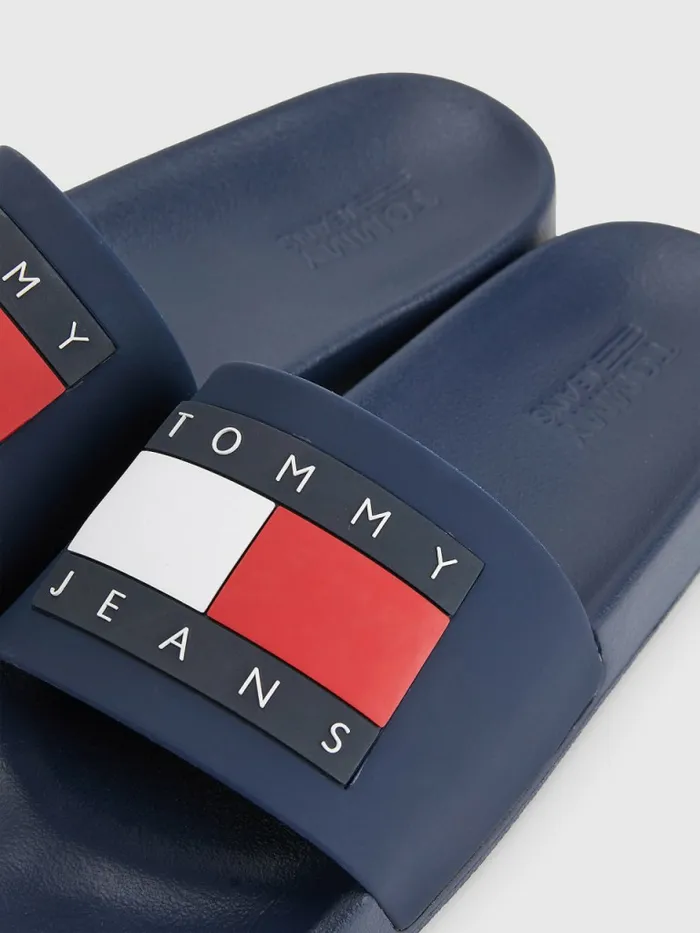 Tommy Hilfiger Badge Slides Twilight Navy Womens Sandals Gift 4 You