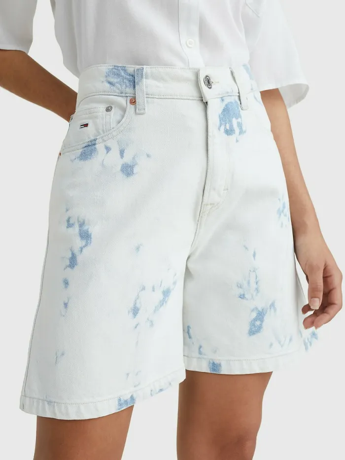 Tommy Hilfiger Betsy Acid Wash Bermuda Shorts Denim Color Womens Shorts On Sale Tommy Hilfiger Betsy Acid Wash Bermuda Shorts Denim Color Womens Shorts On Sale
